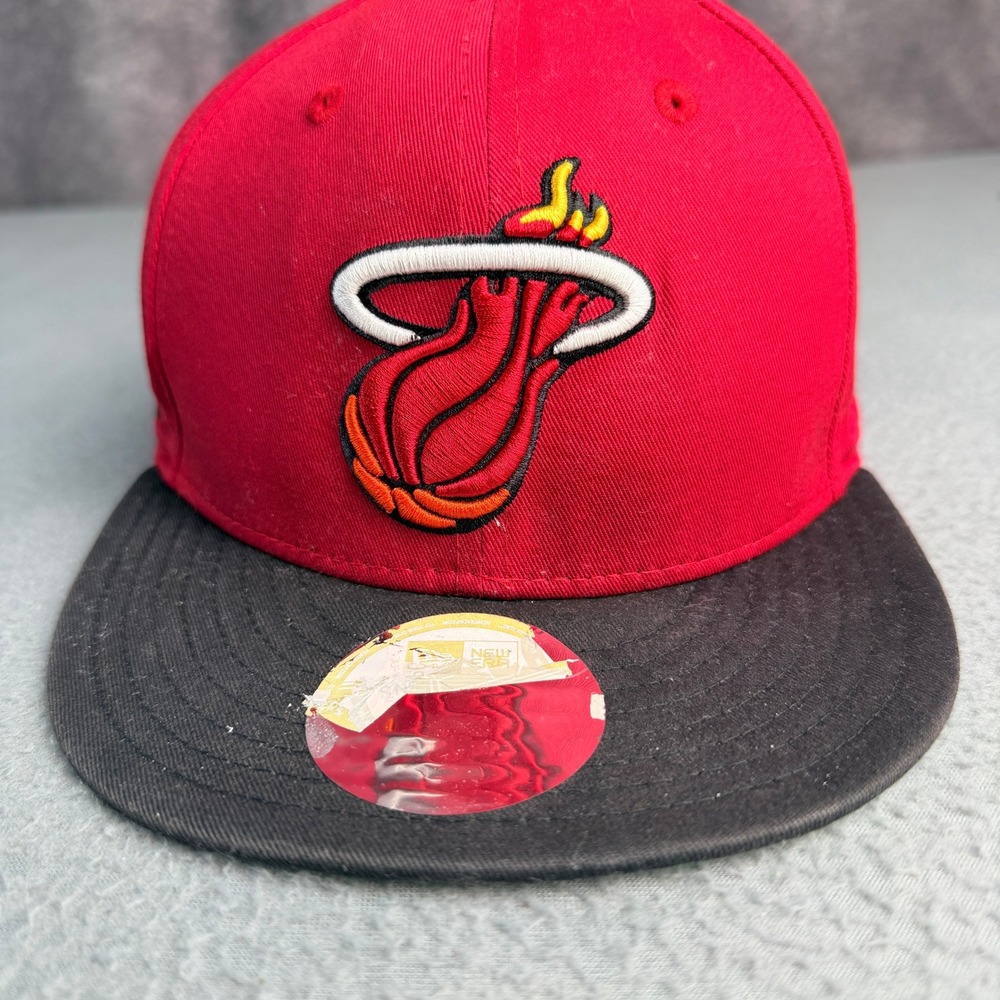 New Era 9FIFTY Miami Heat NBA Hardwood Classics Snapback Hat Red Black M/L